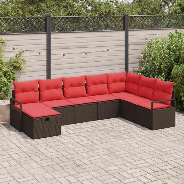 ARDEBO.de - Sofa Set 6 stk. Poly-Rattan