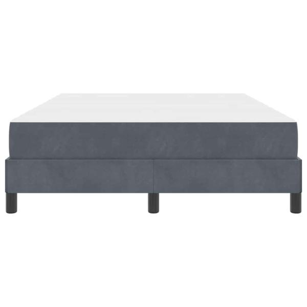 Boxspringbett mit Matratze Dunkelgrau 160 x 210 cm Stoff