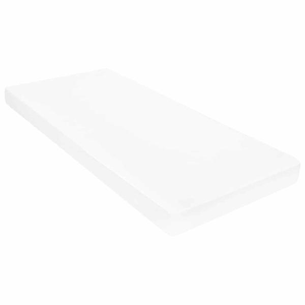 Tag-Bett mit Kopfteil Wachsbraun und Weiß 90 x 200 cm