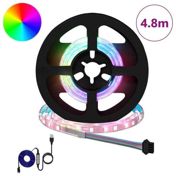 LED Streifen 12 Stk. Schwarz und Transparent
