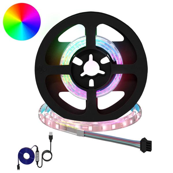 ARDEBO.de - LED Streifen 12 Stk. Schwarz und Transparent