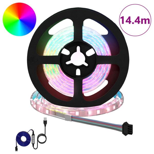 LED Streifen 12 Stk. Schwarz und Transparent
