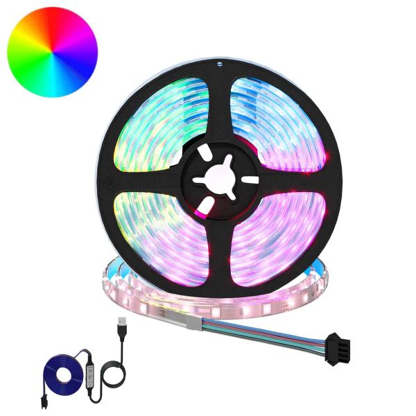 ARDEBO.de - LED Streifen 12 Stk. Schwarz und Transparent