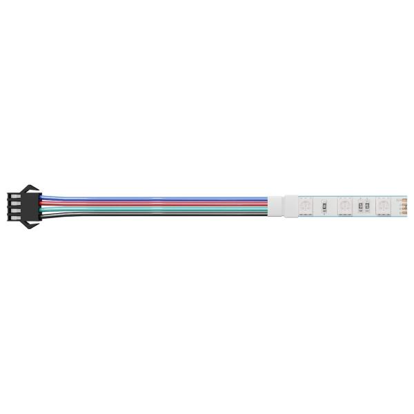 LED Streifen 12 Stk. Schwarz und Weiß Kupfer und Kunststoff