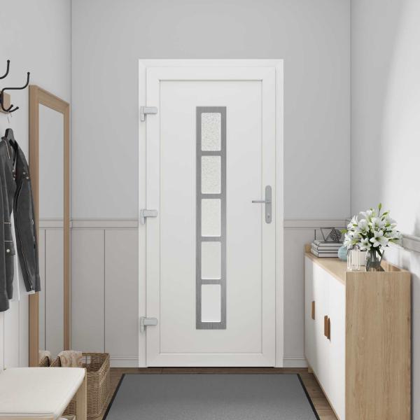 Vordertür 98 x 208 cm PVC Weiß