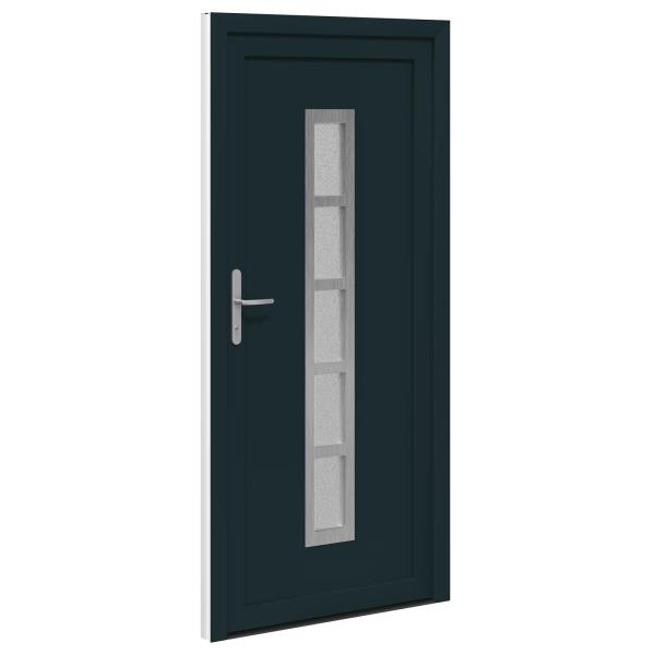 Vordertür Anthrazit 98 x 208 cm PVC