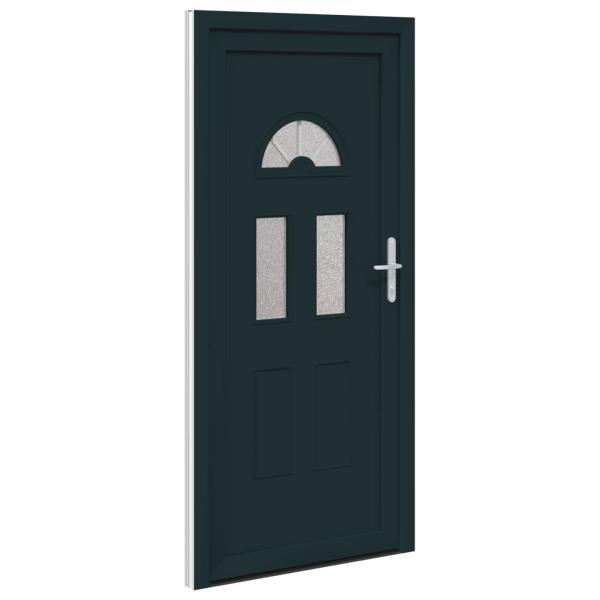 Vordertür 88 x 200 cm PVC Anthrazit