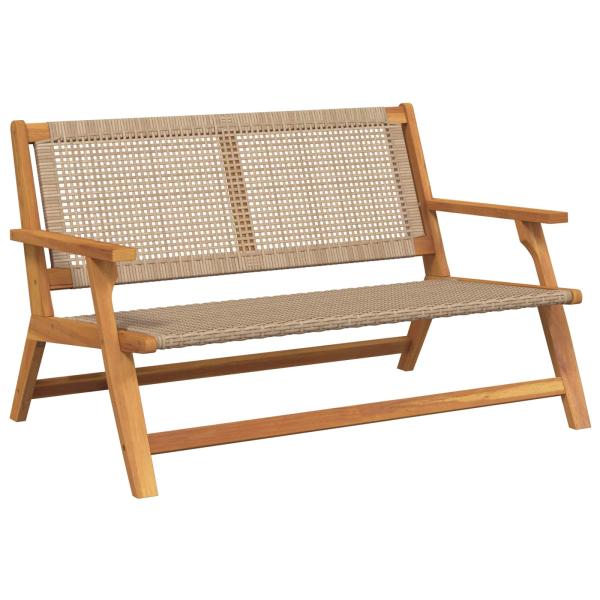 ARDEBO.de - gartenmöbel Beige 122 x 78 x 73 cm Massivholz Akazie