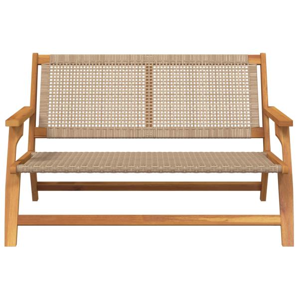 gartenmöbel Beige 122 x 78 x 73 cm Massivholz Akazie