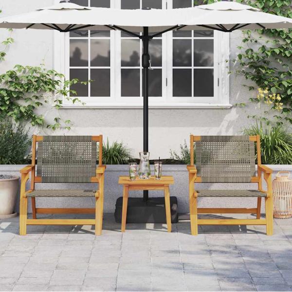 gartenmöbel 2 pcs Grau 67 x 78 x 73 cm Massivholz Akazie
