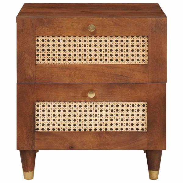 Nachttisch 2 stk. Braun 40 x 33 x 46 cm Massivholz Akazie