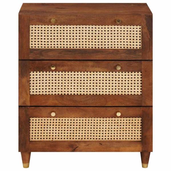 Sideboard Braun 60 x 33 x 75 cm Massivholz Mango