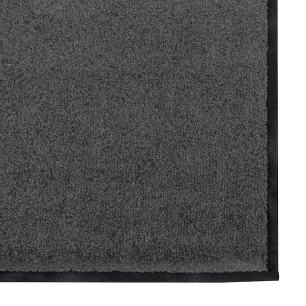 Fußmatte Anthrazit und Schwarz 120 x 250 cm Polyamid und PVC