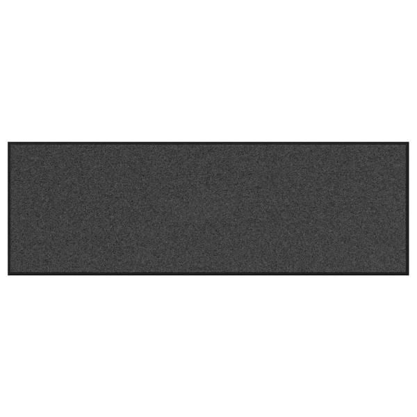 Fußmatte Anthrazit und Schwarz 60 x 180 cm 100% Polyamid