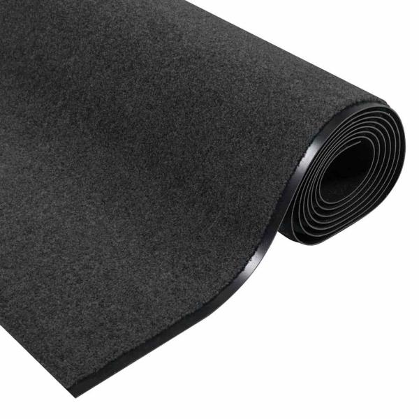 Fußmatte Anthrazit und Schwarz 120 x 400 cm 100% Polyamid