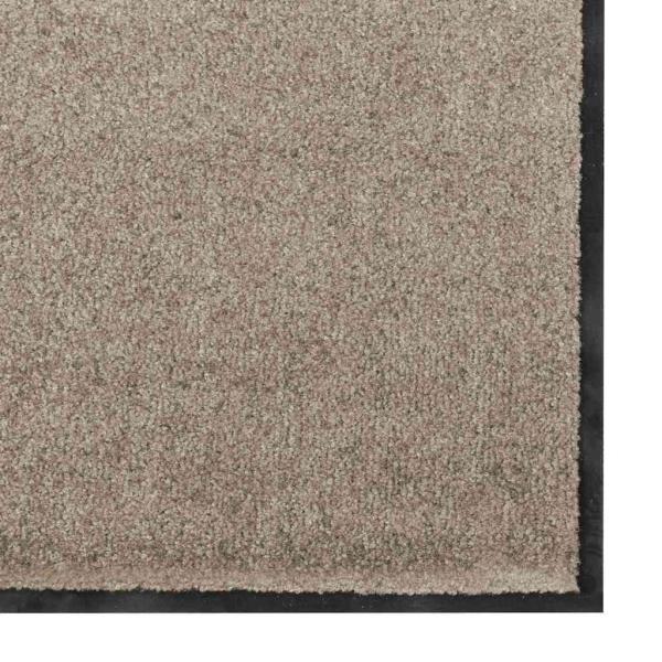 Fußmatte Beige und Schwarz 120 x 180 cm 100% Polyamid