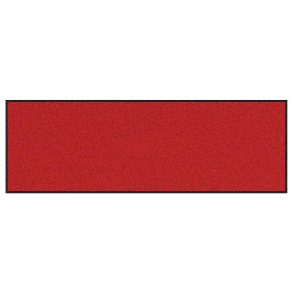 Fußmatte Rot und Schwarz 60 x 180 cm 100% Polyamid