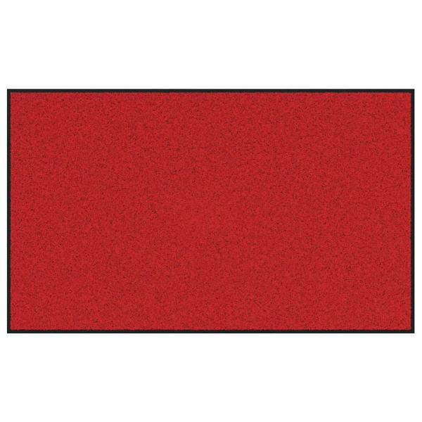 Fußmatte Rot und Schwarz 90 x 150 cm 100% Polyamid