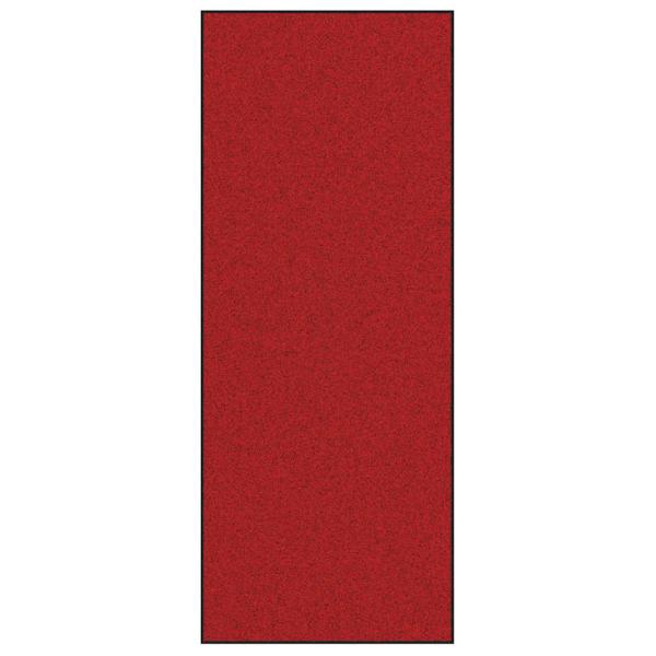 Fußmatte Rot und Schwarz 120 x 300 cm 100% Polyamid
