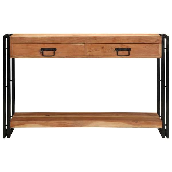 Konsolentisch Braun 120 x 33 x 75 cm Massivholz Akazie