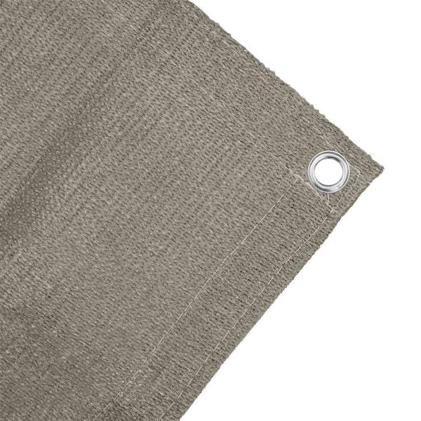 Zeltteppich Hellgrau 200 x 250 cm Polyethylen