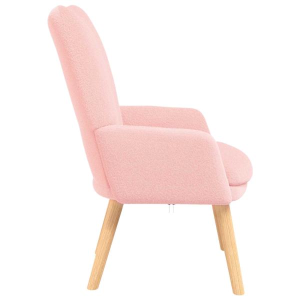 Sessel Rosa 63 x 67 x 94 cm Schafstoff und Sperrholz