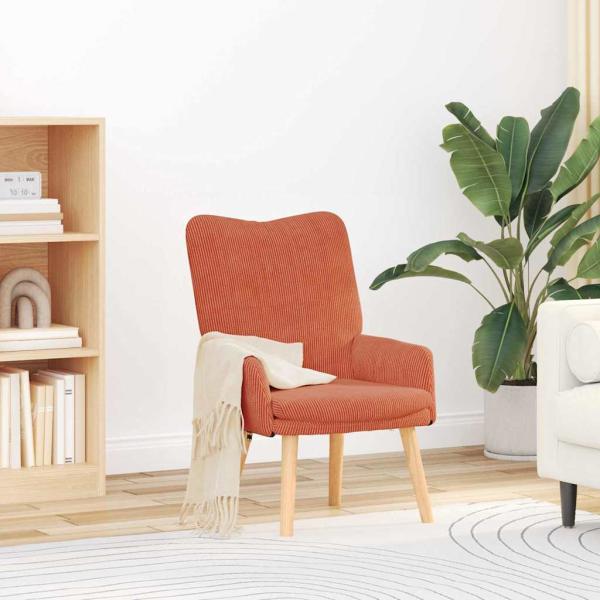 ARDEBO.de - Sessel Rot-Orange 63 x 67 x 94 cm Stoff