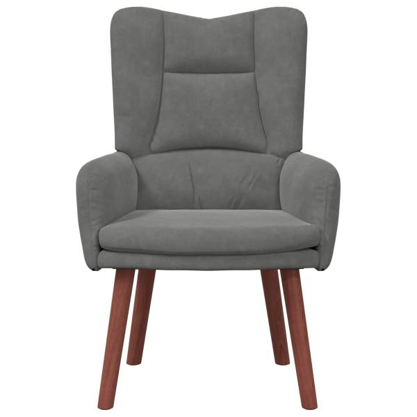 Sessel Dunkelgrau 63 x 67 x 94 cm Samt