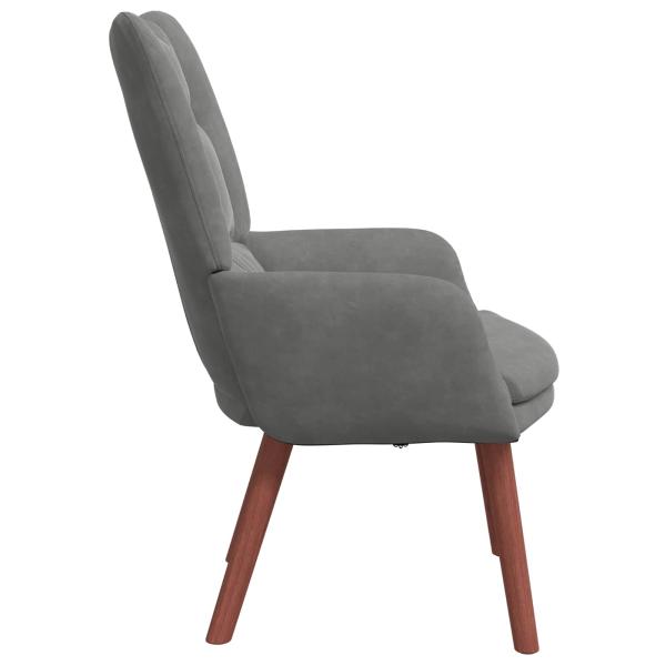 Sessel Dunkelgrau 63 x 67 x 94 cm Samt