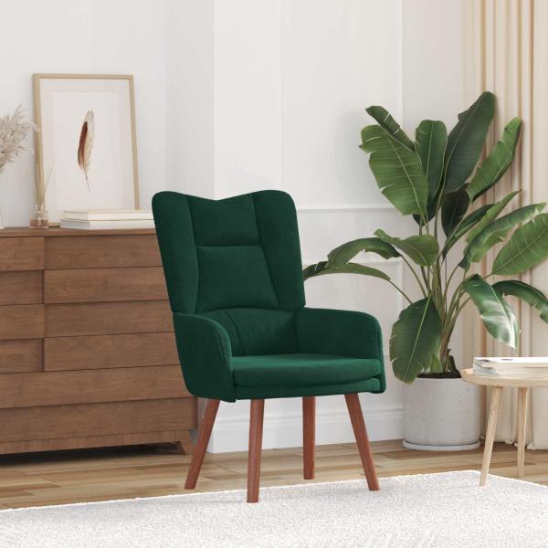 ARDEBO.de - Sessel Dunkelgrün 63 x 67 x 94 cm Samt