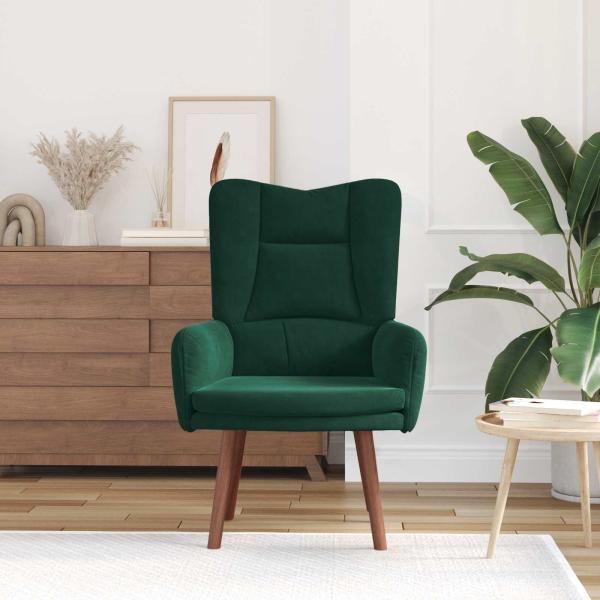 Sessel Dunkelgrün 63 x 67 x 94 cm Samt