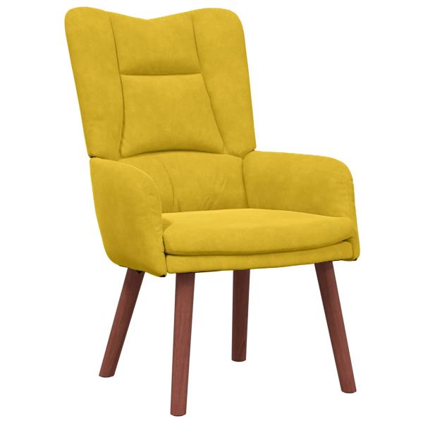 Sessel Gelb 63 x 67 x 94 cm Samt