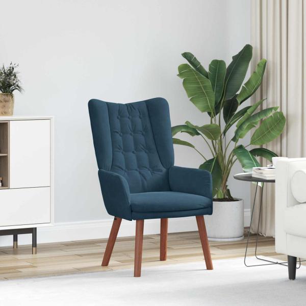 ARDEBO.de - Sessel Blau 63 x 67 x 94 cm Samt