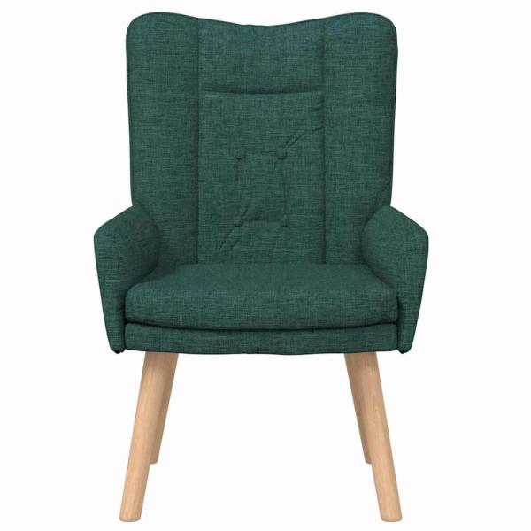 Sessel Dunkelgrün 63 x 67 x 94 cm Stoff und Sperrholz