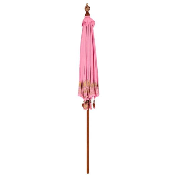 Balinesischer Sonnenschirm Rosa 215 x 215 x 260 cm