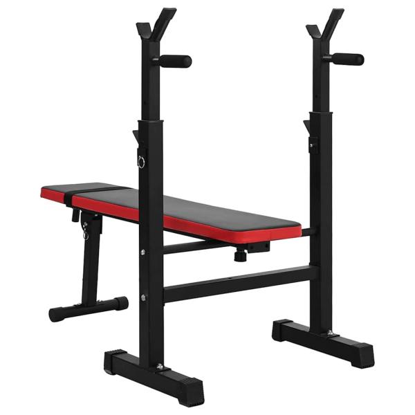 Hantelbank Schwarz 126,5 x 67 x 111 cm