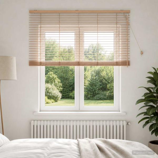 ARDEBO.de - Venezianische Jalousie Eichenoptik 140 x 130 cm 35 mm