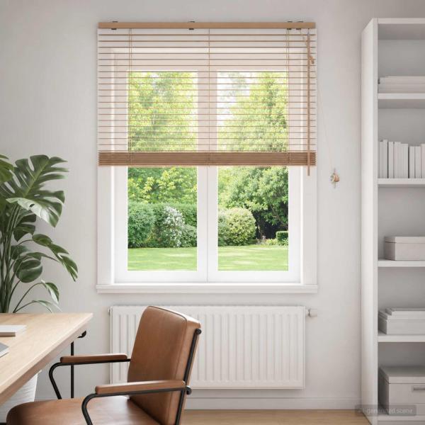 ARDEBO.de - Venezianische Jalousie Eichenoptik 115 x 160 cm 35 mm