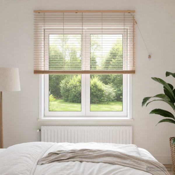 ARDEBO.de - Venezianische Jalousie Eichenoptik 140 x 160 cm 35 mm