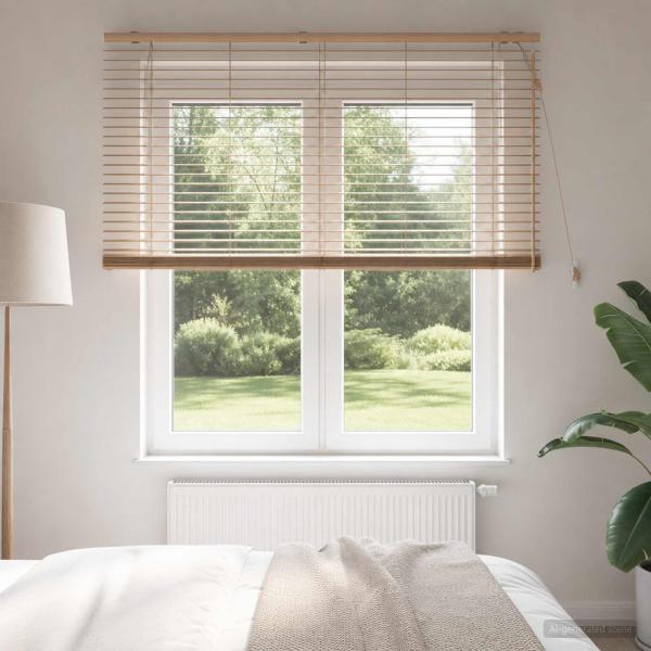 ARDEBO.de - Venezianische Jalousie Eichenoptik 145 x 160 cm 35 mm