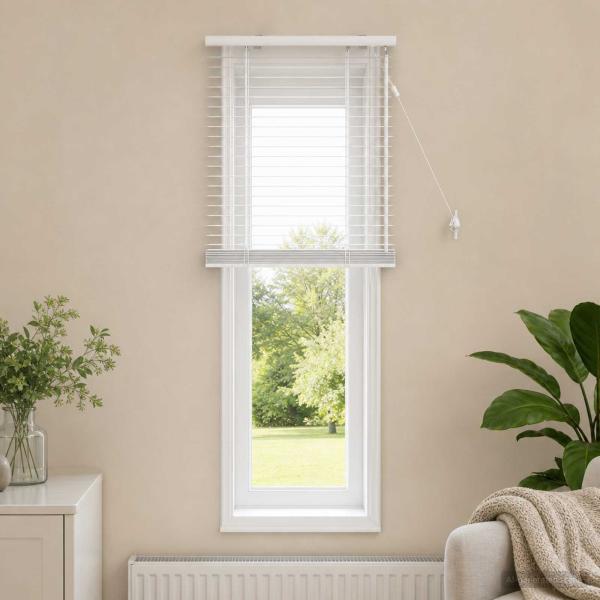 ARDEBO.de - Venezianische Jalousie Weiß 55 x 130 cm 35 mm