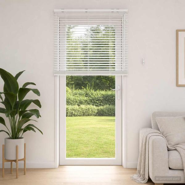 ARDEBO.de - Venezianische Jalousie Weiß 80 x 250 cm 35 mm
