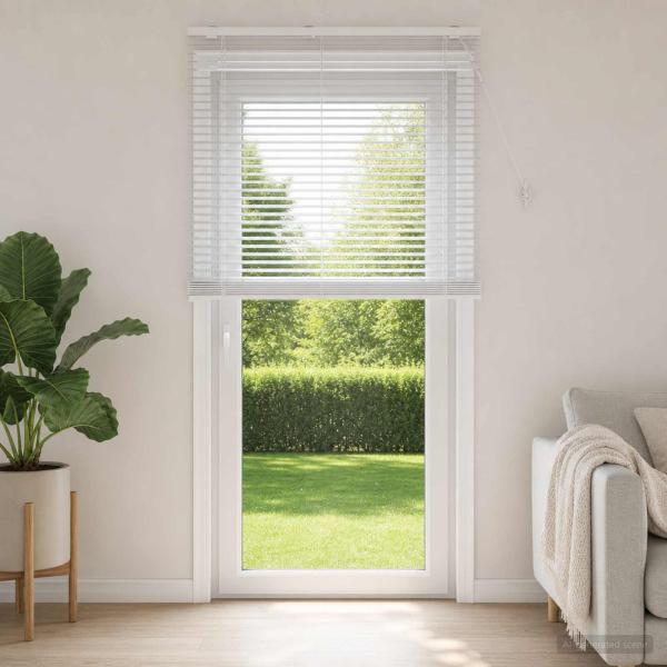 ARDEBO.de - Venezianische Jalousie Weiß 120 x 250 cm 35 mm