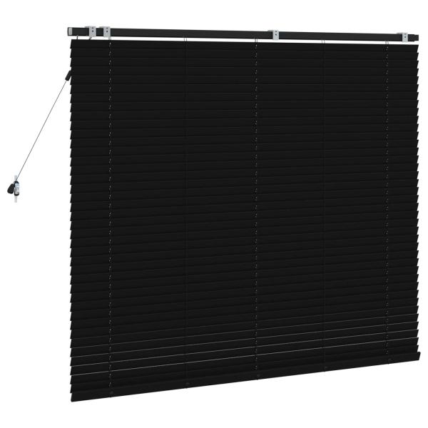 Venezianische Jalousie Schwarz 95 x 220 cm 35 mm