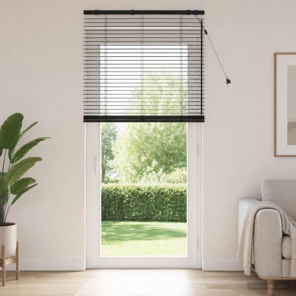 ARDEBO.de - Venezianische Jalousie Schwarz 70 x 250 cm 35 mm