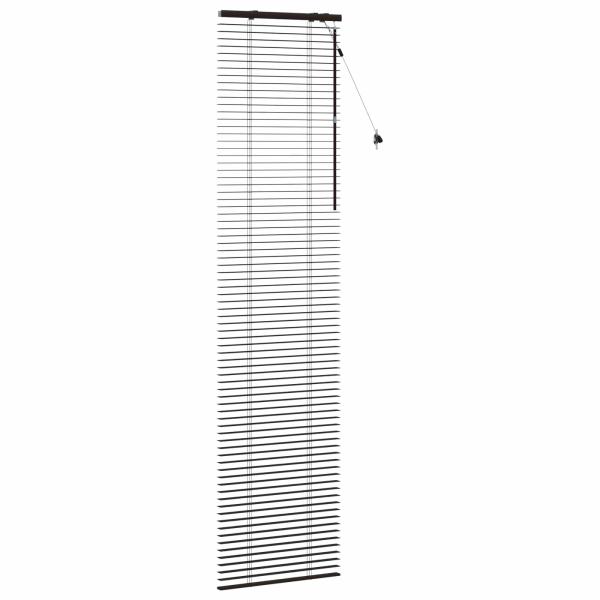 Venezianische Jalousie Dunkelbraun 60 x 250 cm 35 mm