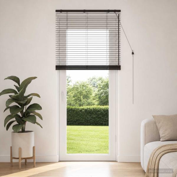 ARDEBO.de - Venezianische Jalousie Dunkelbraun 85 x 250 cm 35 mm
