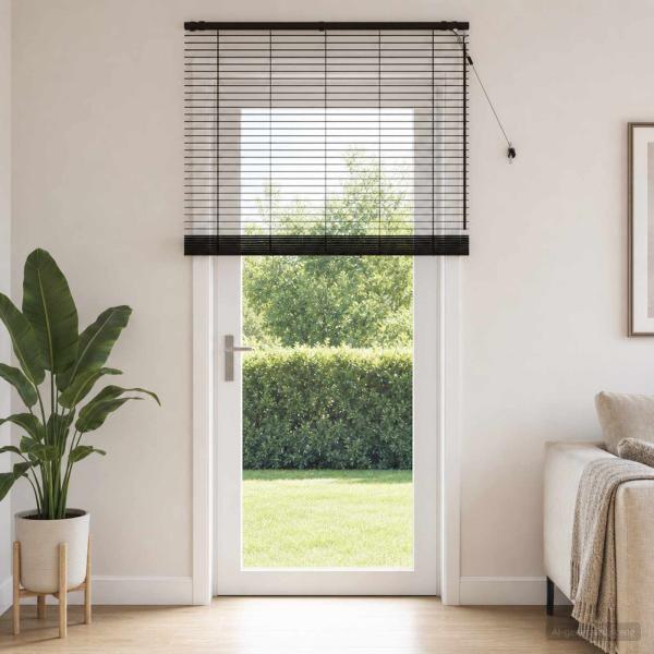 ARDEBO.de - Venezianische Jalousie Dunkelbraun 125 x 250 cm 35 mm