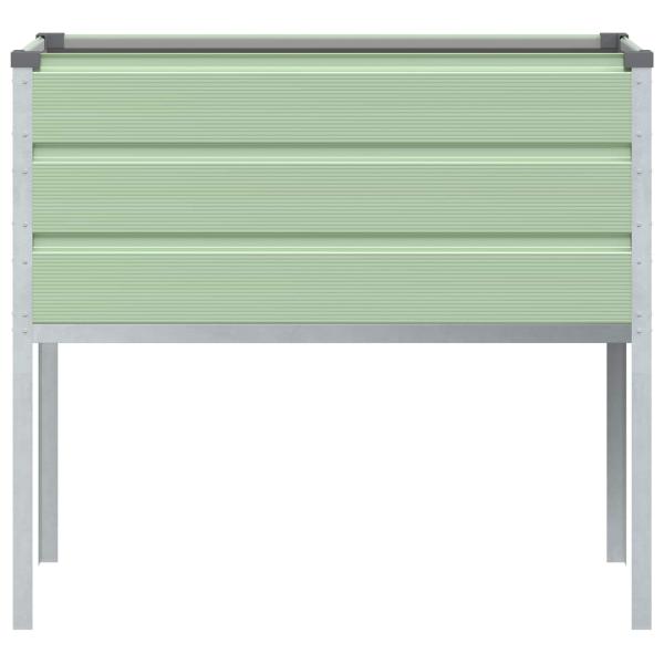 Pflanzkübel Pastellgrün 100 x 45 x 90 cm Verzinkter Stahl