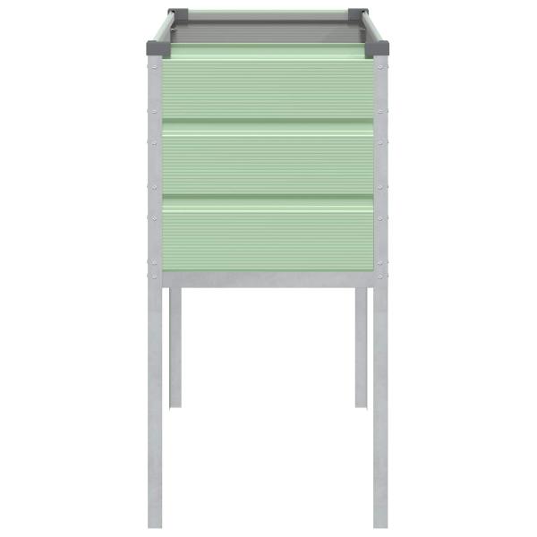 Pflanzkübel Pastellgrün 100 x 45 x 90 cm Verzinkter Stahl